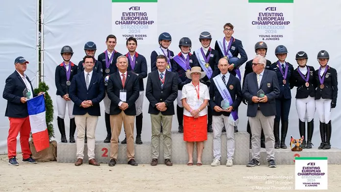 Podium championnats d'Europe CCE 2024