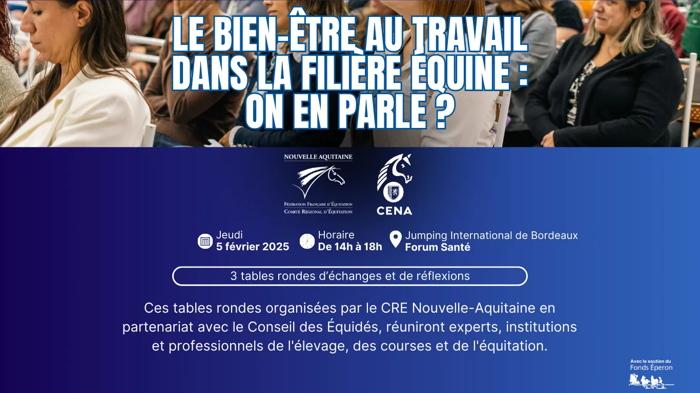 Tables rondes - Le bien-être au travail dans la filière équine : on en parle ?