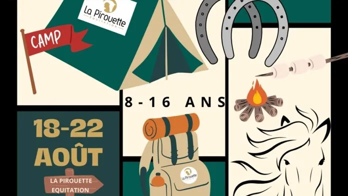 Affiche randonnée régionale poney 2025