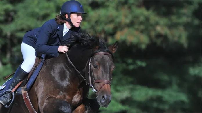 Cavalière au championnats régional de CSO