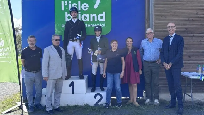 Podium amateur 2 du critérium dressage 2025 - Pays de la Loire