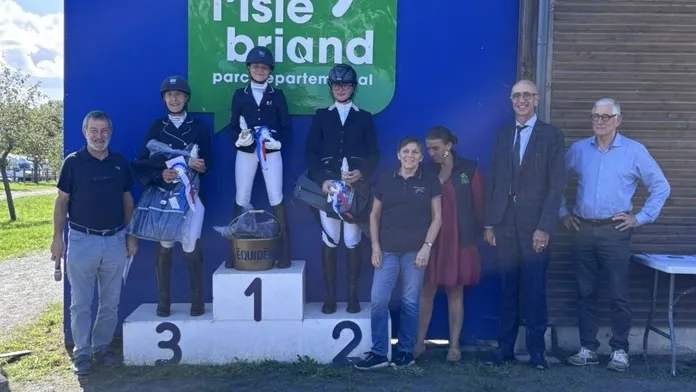 Podium amateur 3 du championnat dressage 2025 - Pays de la Loire