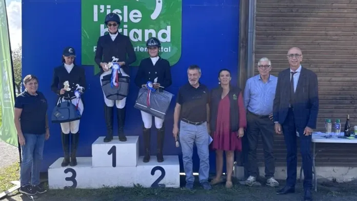 Podium amateur 3 du critérium dressage 2025 - Pays de la Loire