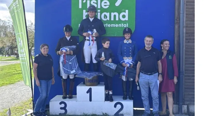 Podium amateur élite du championnat dressage 2025 - Pays de la Loire